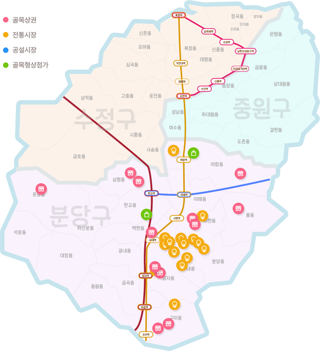 분당구 지도정보